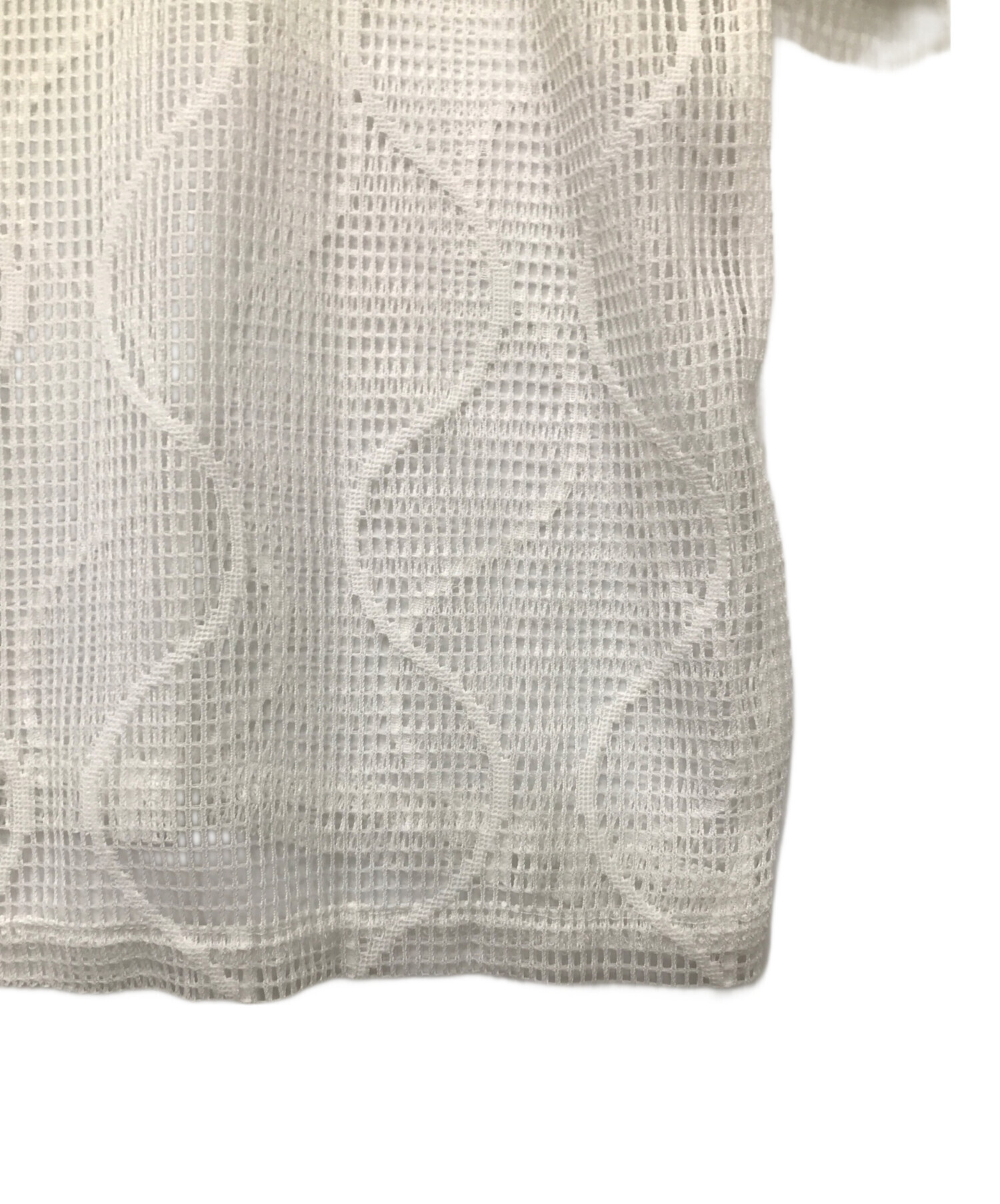 トップス UNUSED Gourd pattern mesh dog ear jacket トップス UNUSED