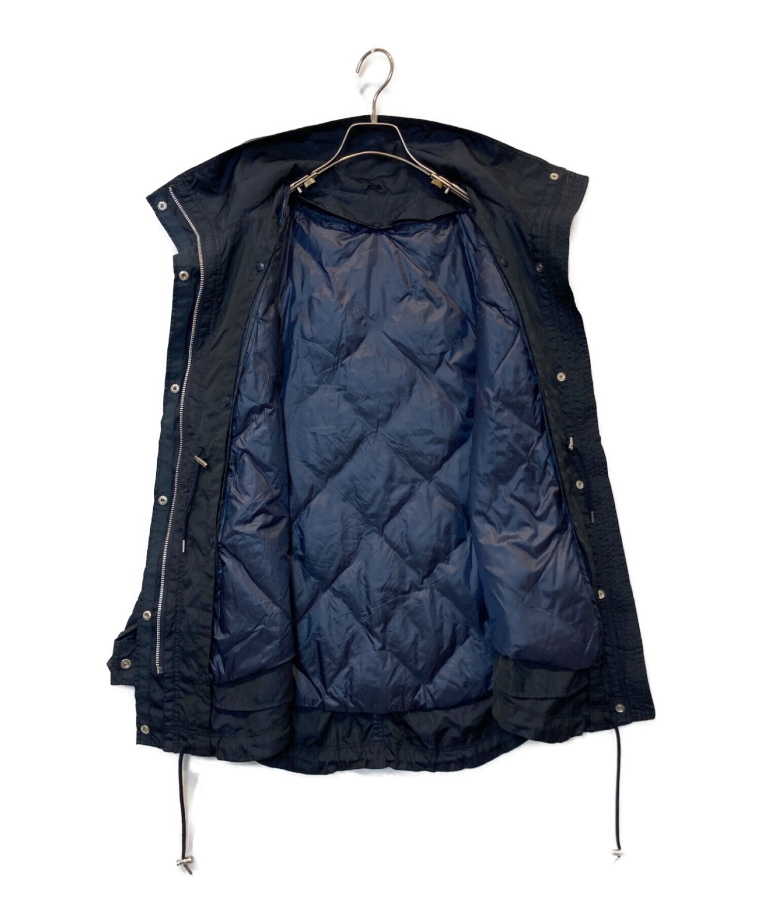 ANAYI ネイビー ライナー付きモッズコート　サイズ38 中古・古着通販】ANAYI (アナイ) LIMONTAダウンライナー付モッズコート