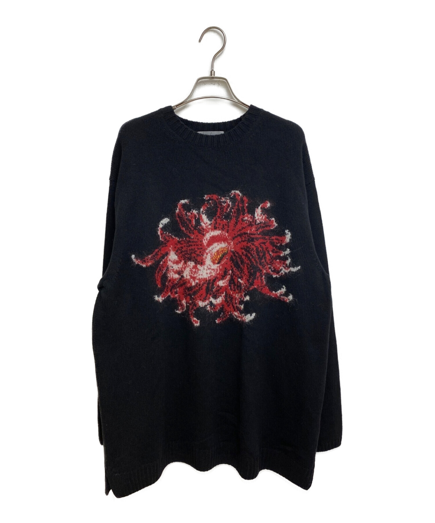 ヨウジヤマモト 7G FLOWER INTERSIA JACQUARD TURT Yamamoto Yohji 7G