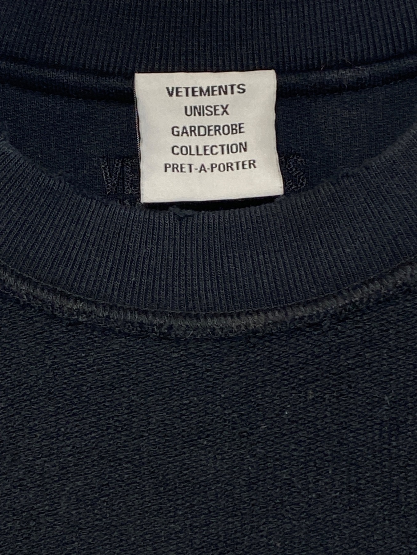 中古・古着通販】VETEMENTS (ヴェトモン) DESTROYED JERK SWEATSHIRT