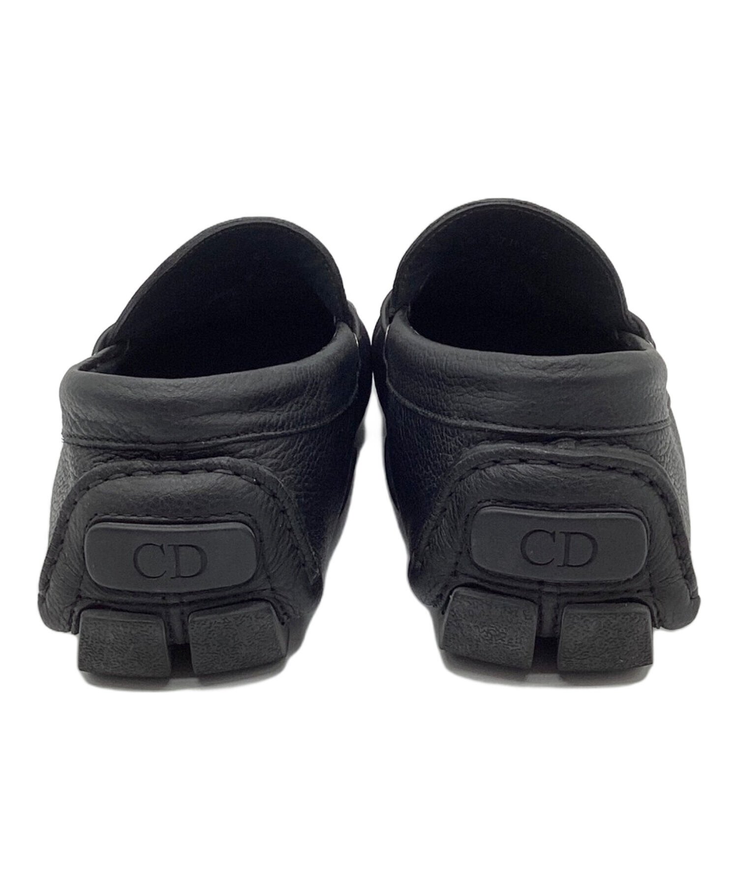 【中古】ディオールオム Dior ドライビングシューズ ローファー Bee金具 レザー シボ革 40 黒 ブラック ■MNK3 中古・古着通販】DIOR HOMME (ディオール オム) ドライビングシューズ