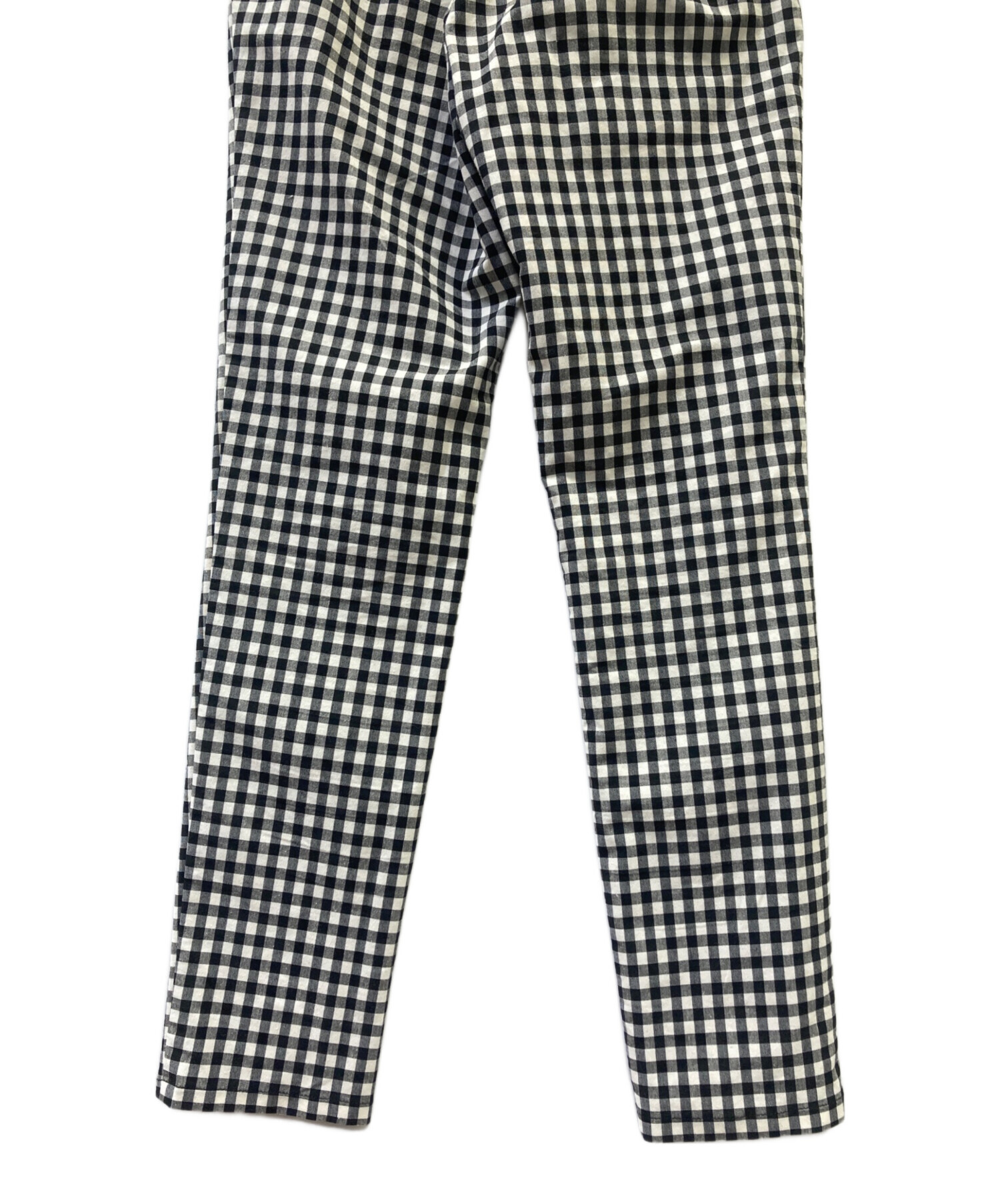 トレフルプラスワン　ギンガム　スリットパンツ　サイズ02 中古・古着通販】trefle (トレフル) ギンガムスリットパンツ ブラック