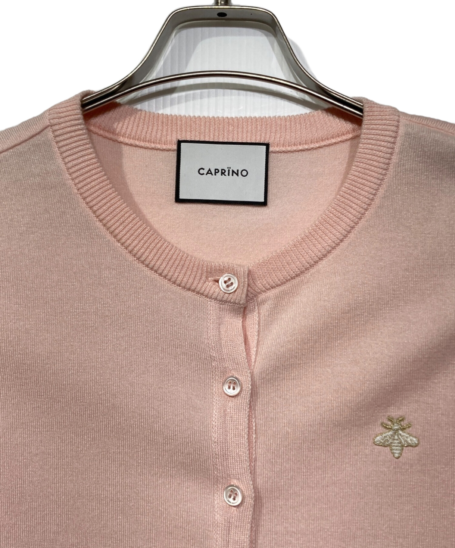 caprino カーディガン caprino カプリーノ リボン カーディガン