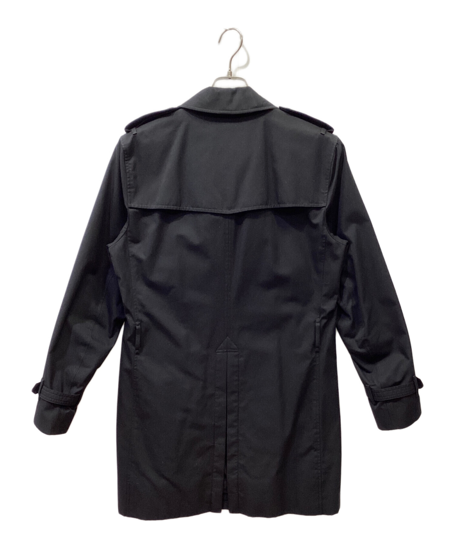 【現行品】BURBERRY London トレンチコート ブラック ロング 48 BURBERRY バーバリー ロング トレンチ コート ブラック