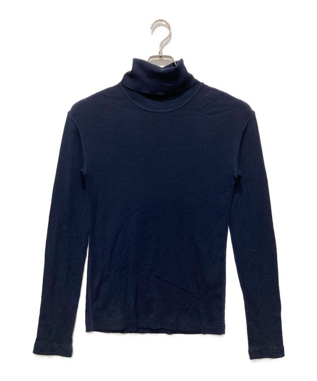 Deuxieme Classe タートルネックワンピース ニット ネイビー 中古・古着通販】DEUXIEME CLASSE (ドゥーズィエム クラス) rib