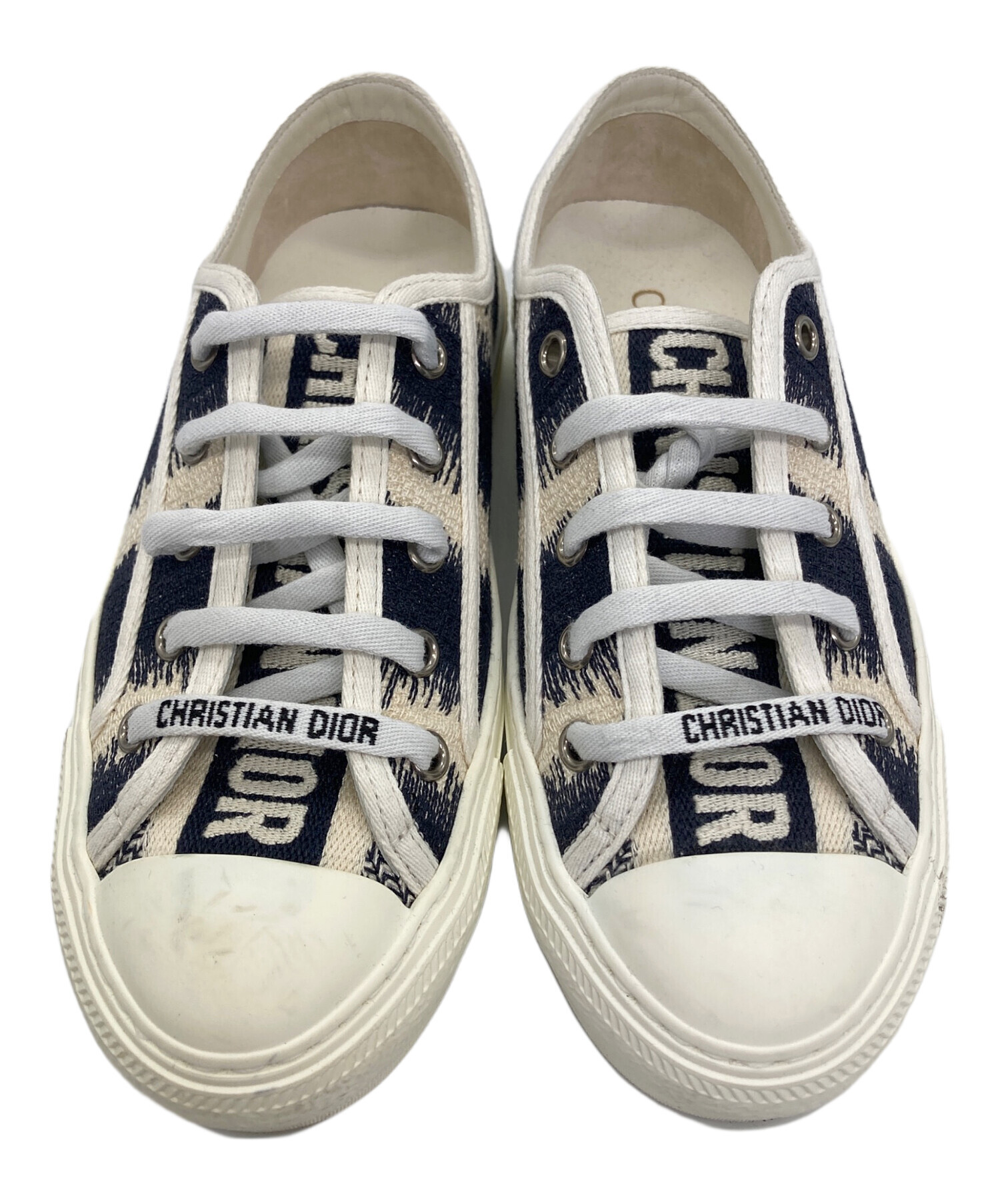 CHRISTIAN DIOR スニーカー ネイビー/ホワイト