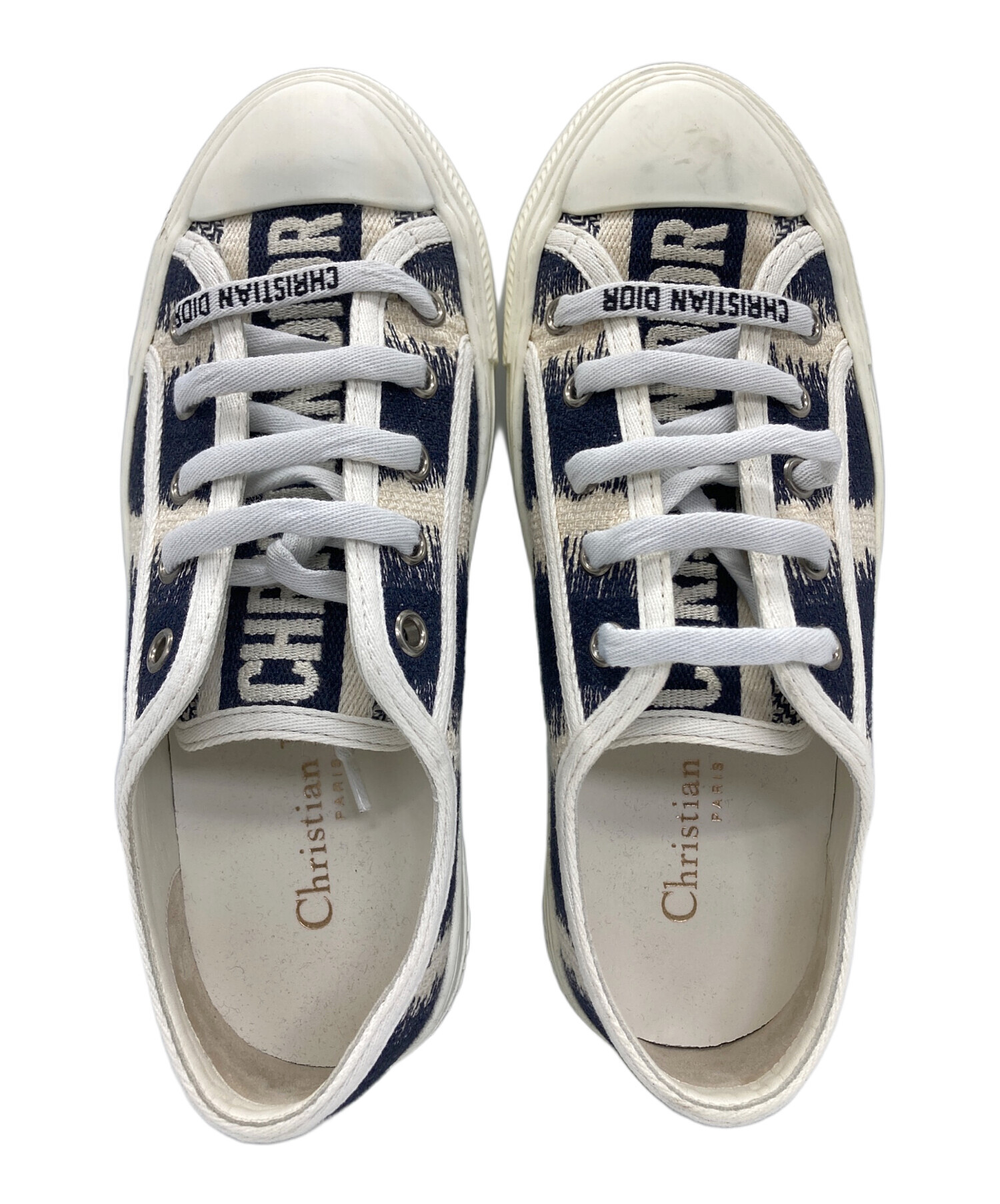 CHRISTIAN DIOR スニーカー ネイビー/ホワイト