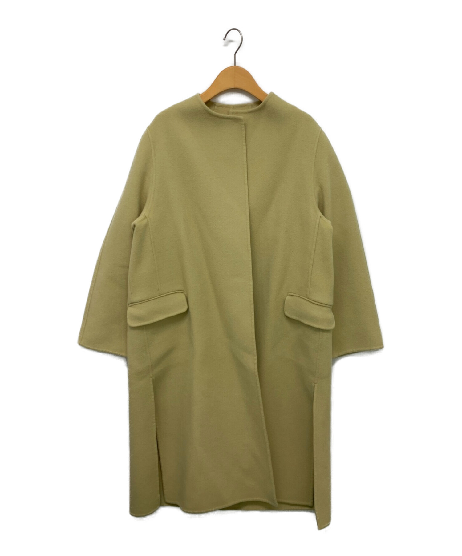 プラージュ ハミルトンノーカラーコート 36 Aライン ロング 抜け感