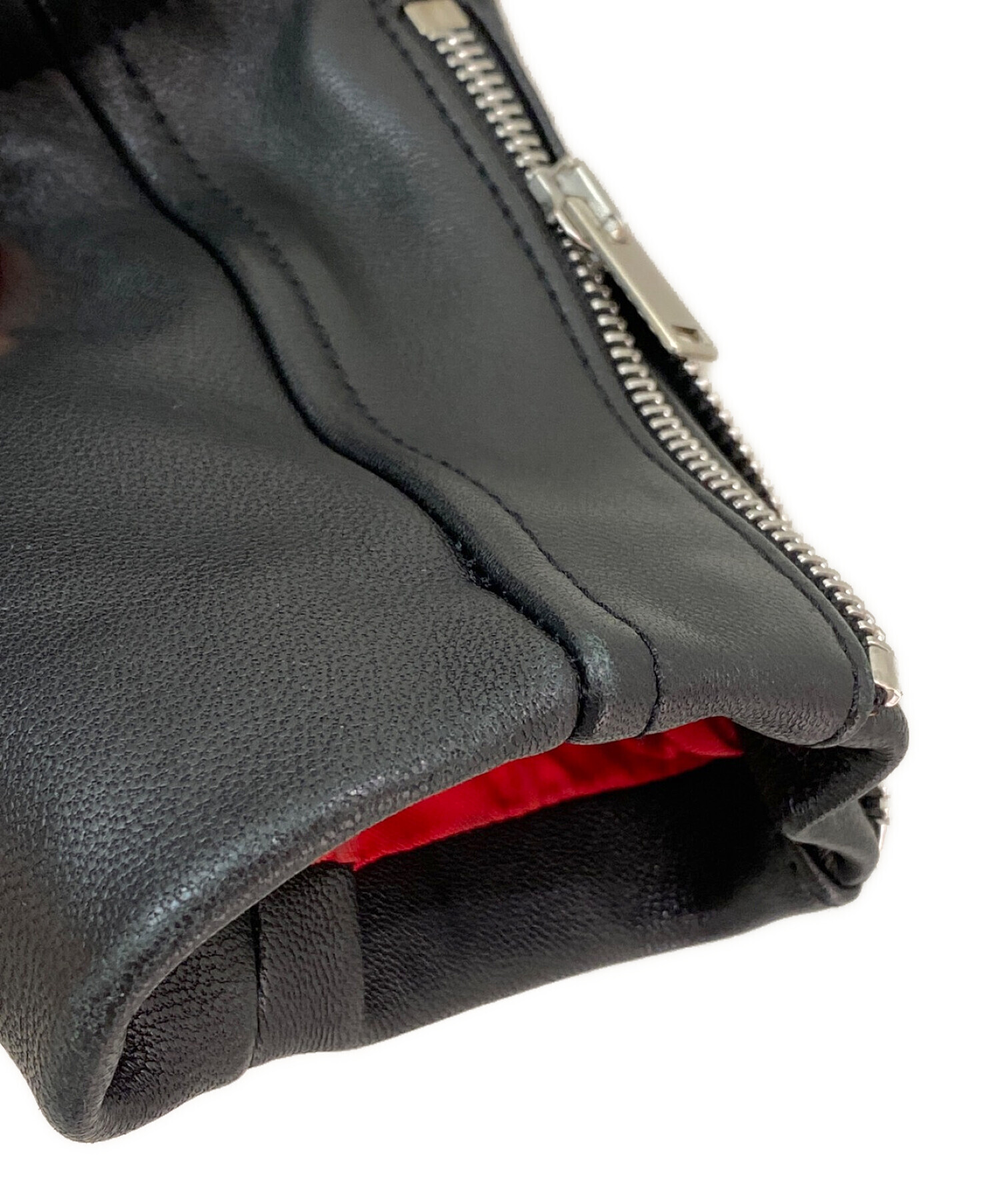 中古・古着通販】CELINE (セリーヌ) ライダースジャケット ブラック