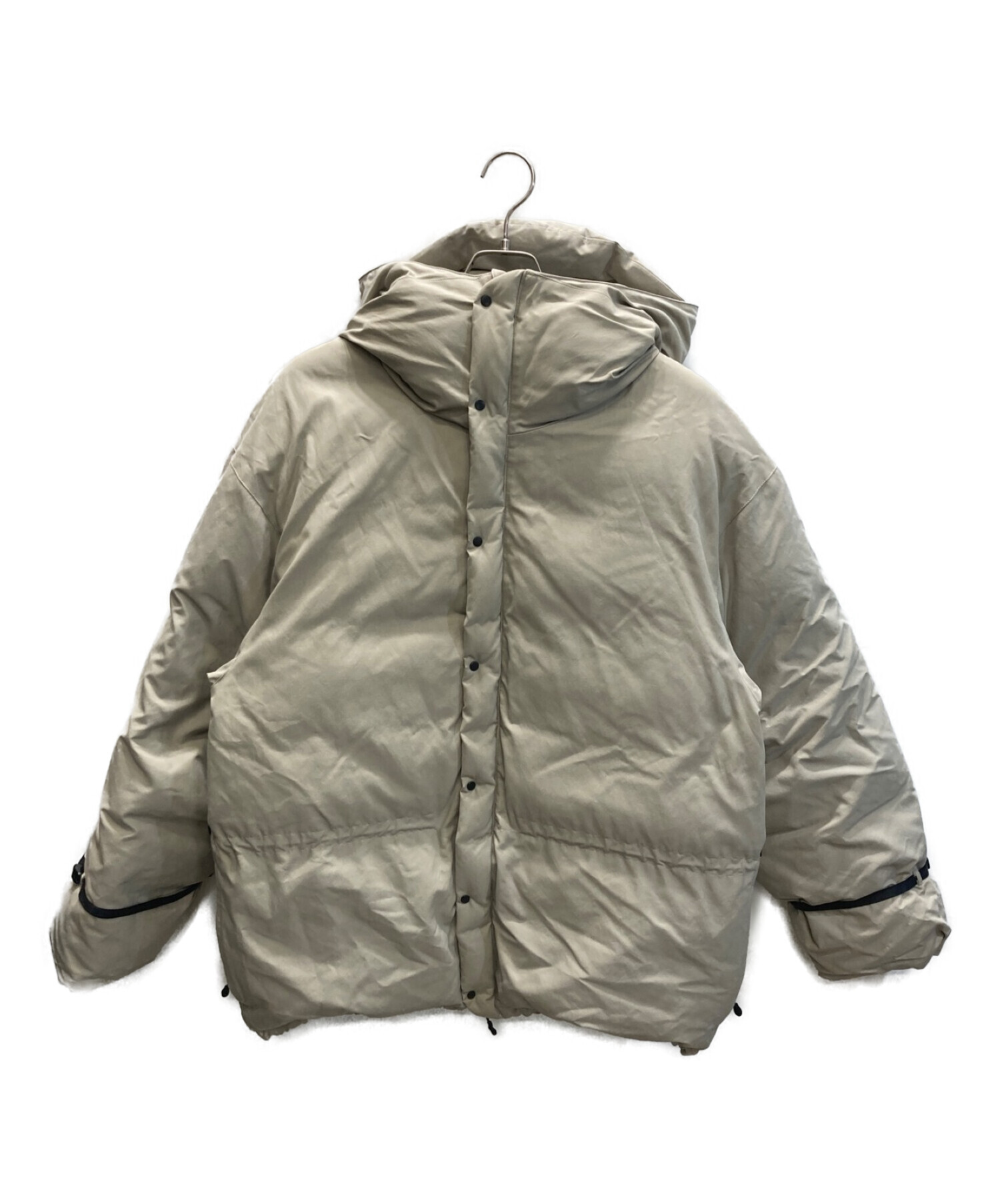 H> COTTON NYLON BALLOON DOWN JACKET