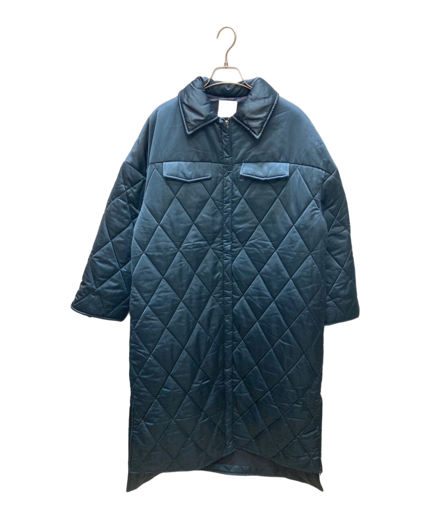 中古・古着通販】MECRE (メクル) ヘムファスナーキルティングロング 