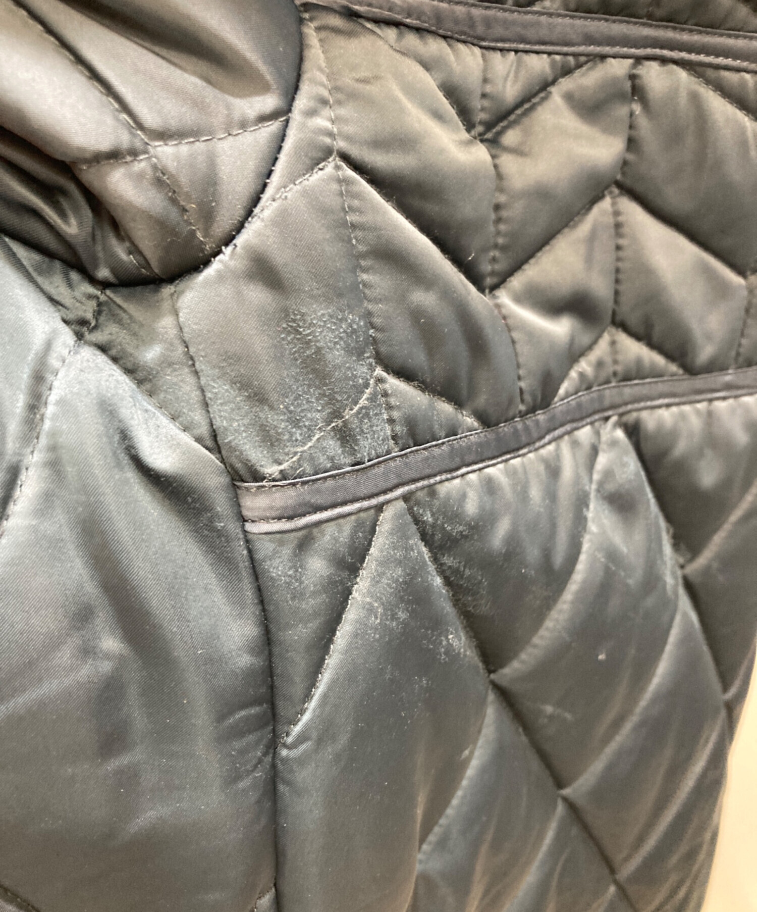 中古・古着通販】MECRE (メクル) ヘムファスナーキルティングロング 