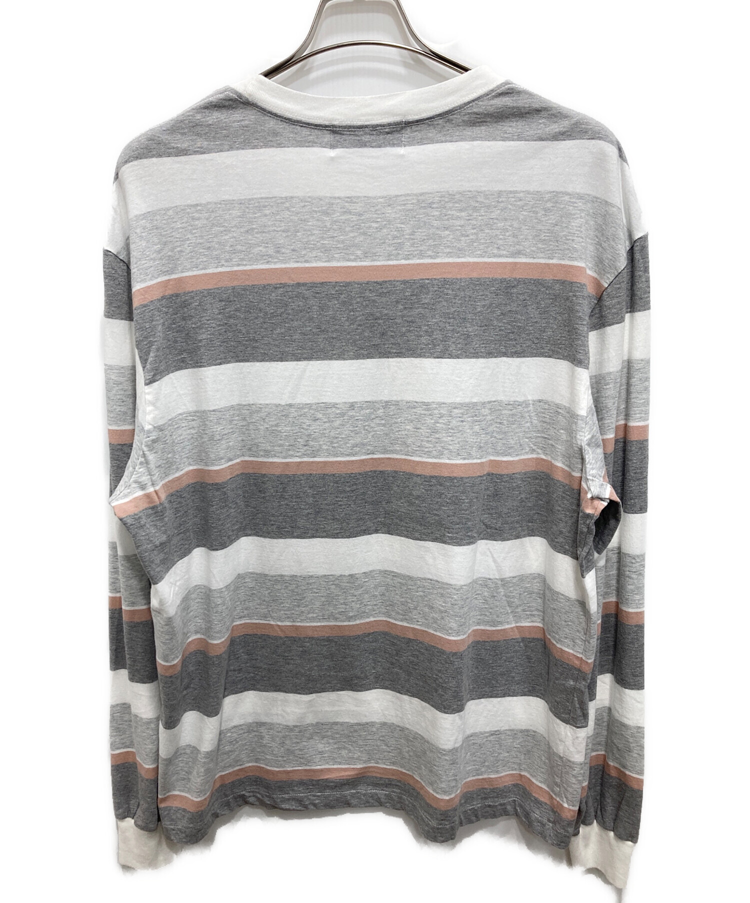 中古・古着通販】UNUSED (アンユーズド) Border Long Sleeve T-shirt