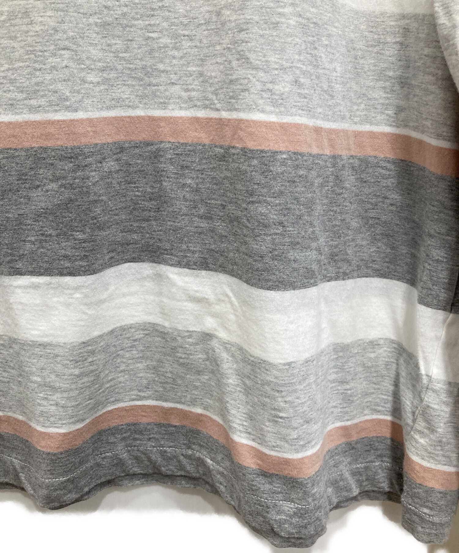 中古・古着通販】UNUSED (アンユーズド) Border Long Sleeve T-shirt