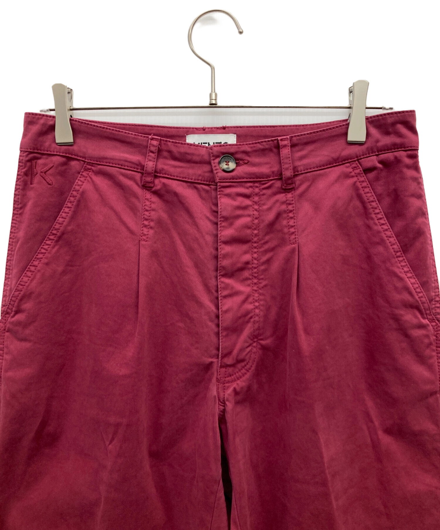 中古・古着通販】KENZO (ケンゾー) タックパンツ ボルドー サイズ:US