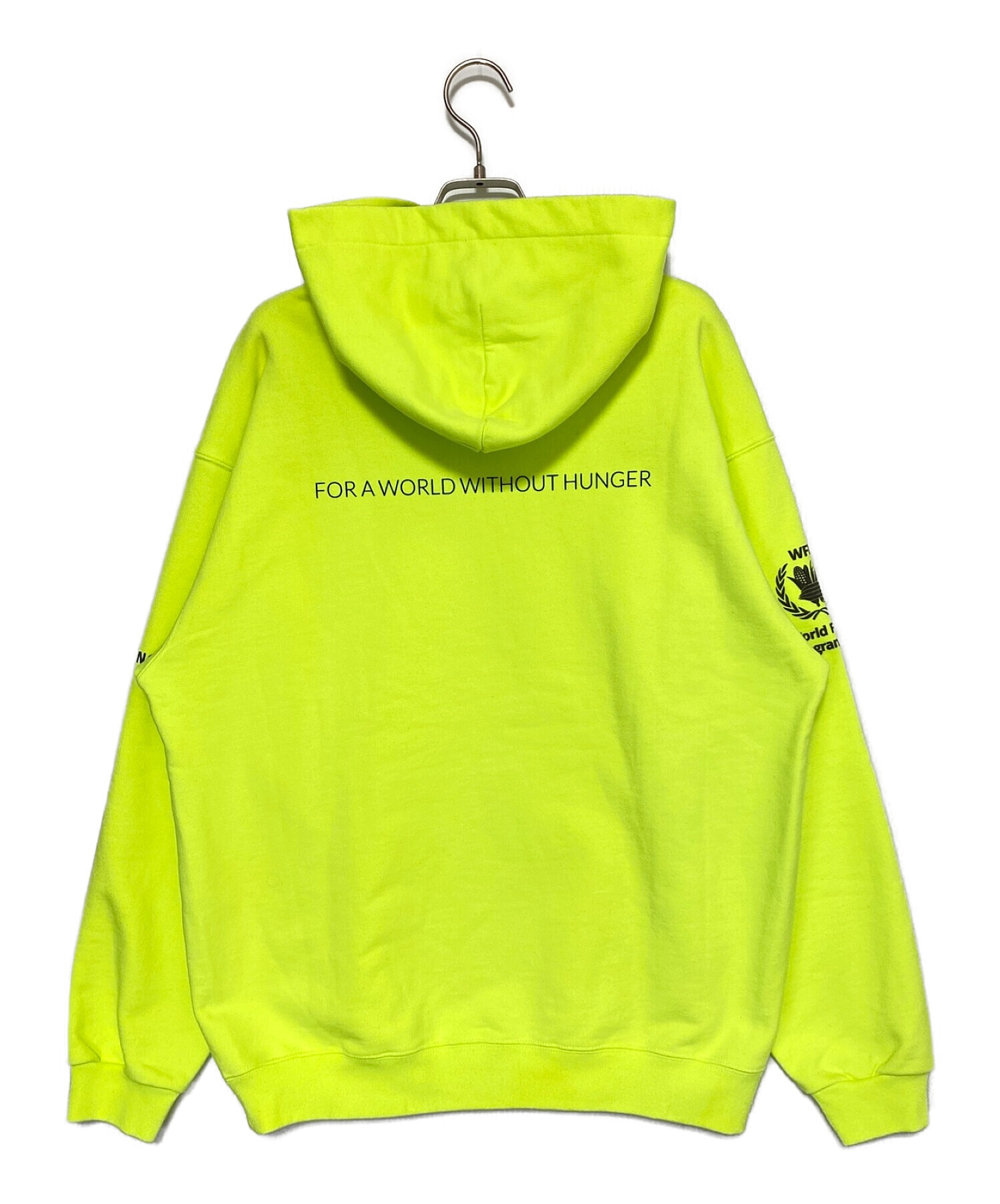 中古・古着通販】BALENCIAGA (バレンシアガ) WFPプリントパーカー 黄緑