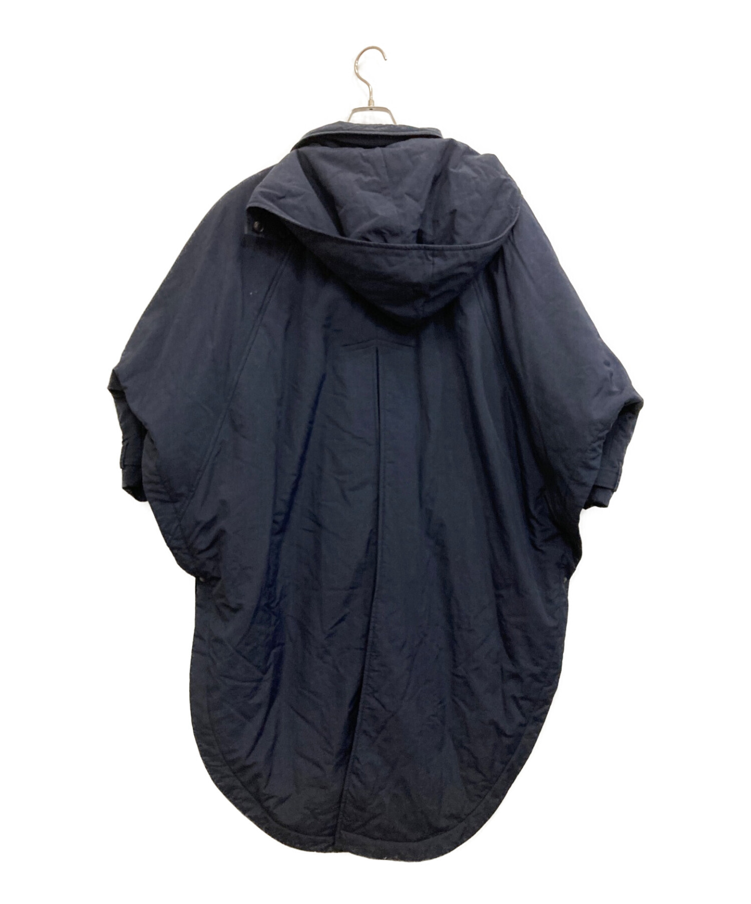 kapok knot ポンチョコート　ネイビー ポンチョコート-Unisex