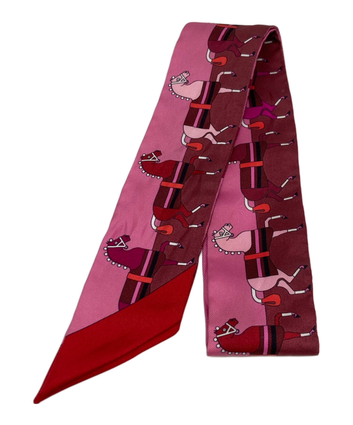 HERMES エルメス ツイリー シルク スカーフ Rocabar ロカバール 中古・古着通販】HERMES (エルメス) ツイリー/Rocabar/ロカバール