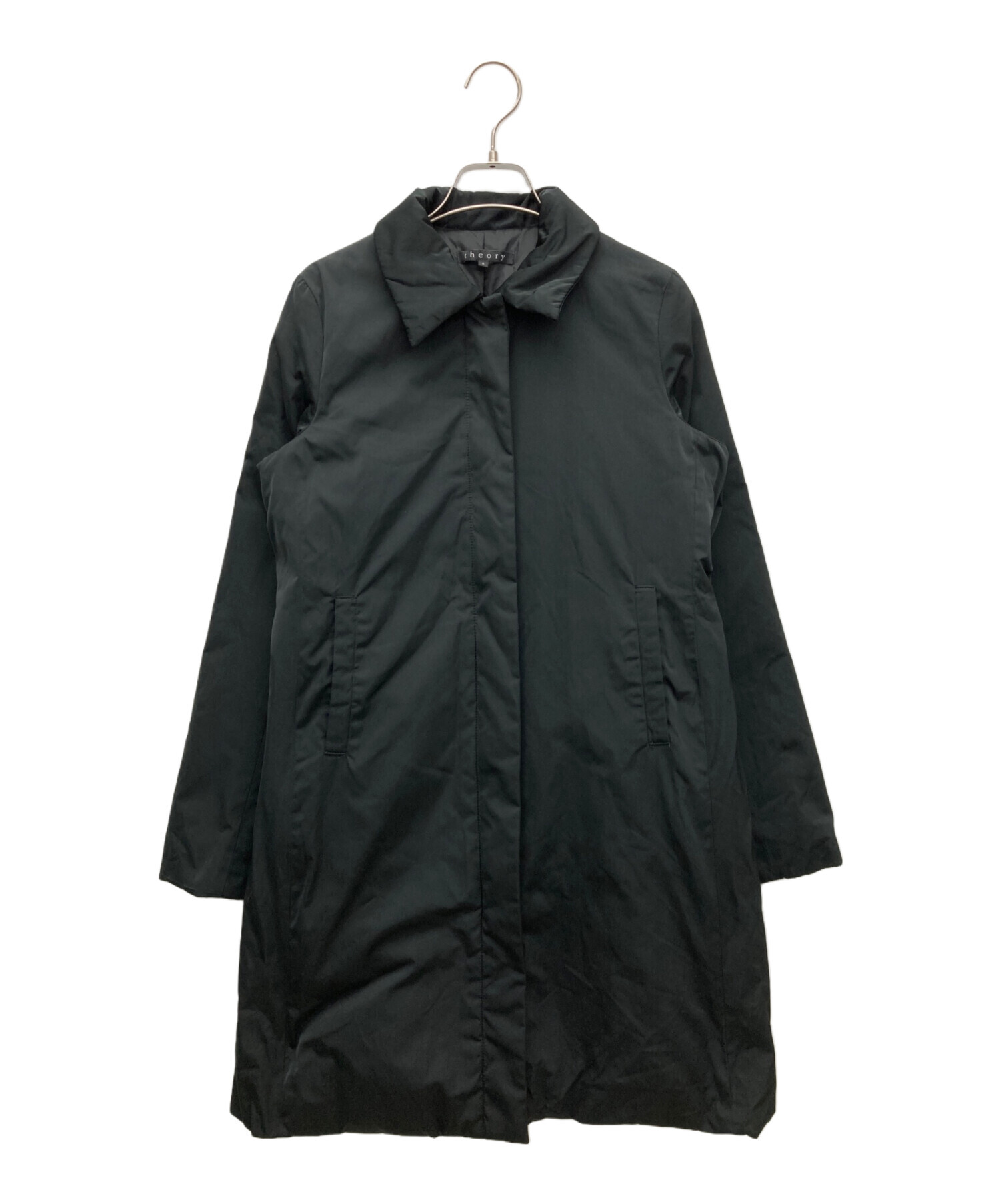中古・古着通販】theory (セオリー) ダウンコート ブラック サイズ 