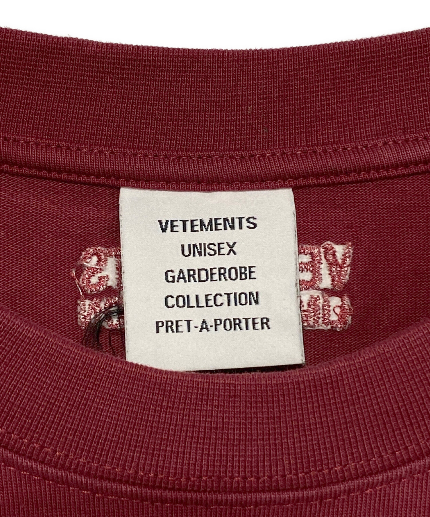 中古・古着通販】VETEMENTS (ヴェトモン) Horizontal Cut Up Logo Tee 
