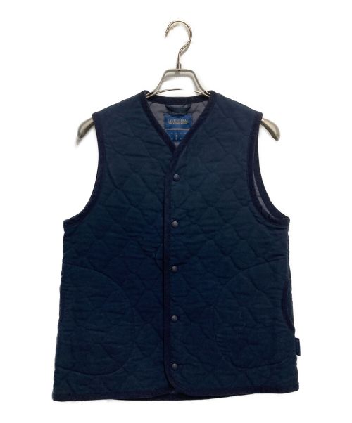未使用 ラベンハム キルティングベスト ネイビー イギリス製 中古・古着通販】LAVENHAM (ラベンハム) キルティングベスト ネイビー