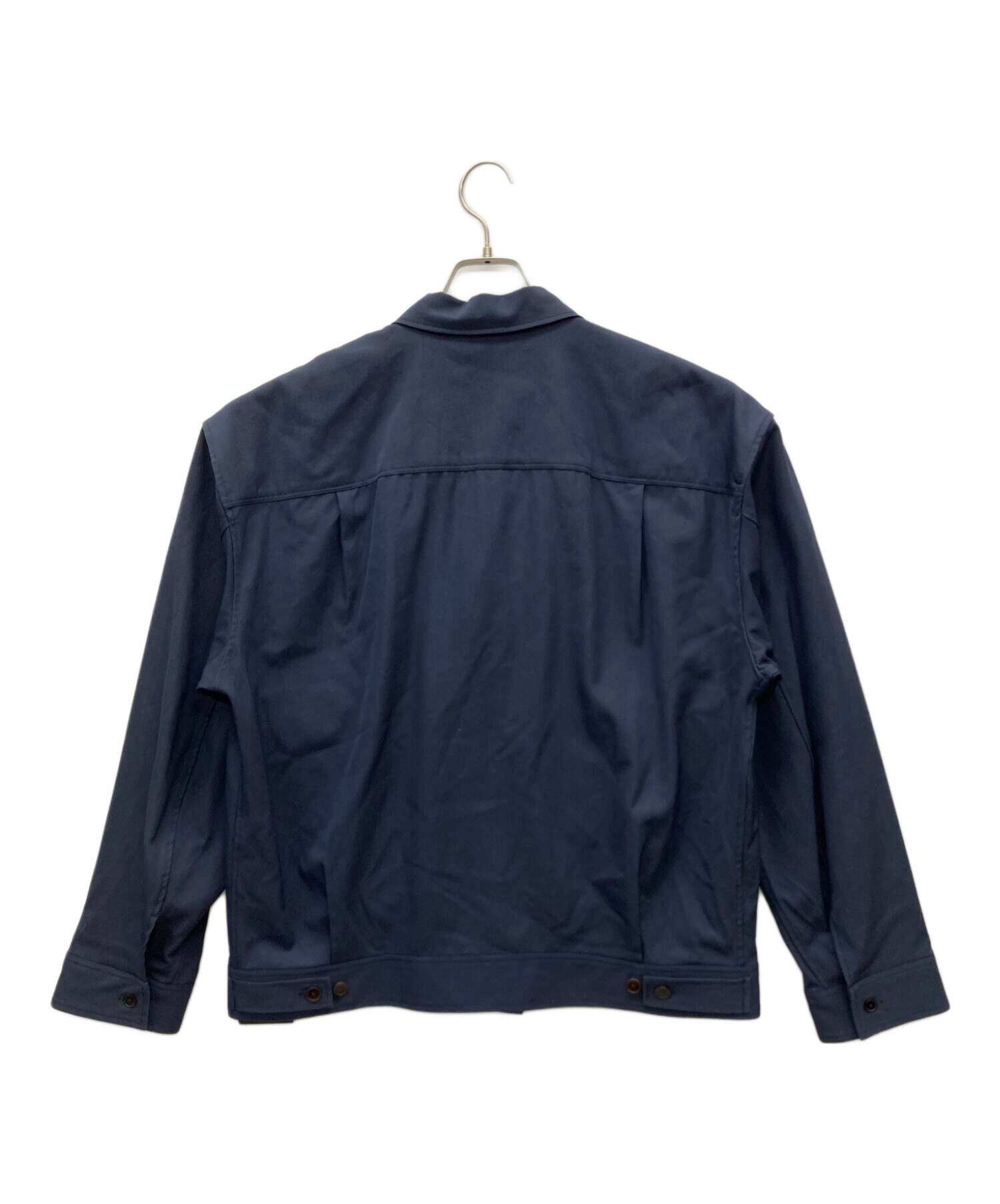 中古・古着通販】Essay (エッセイ) ショートシャツジャケット ネイビー 
