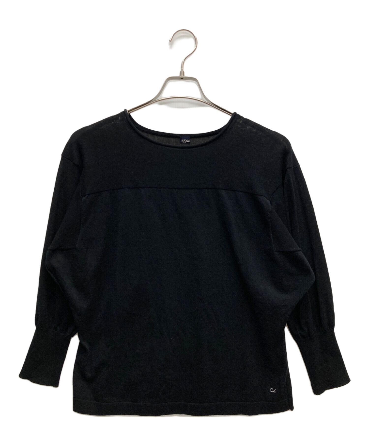 45rpm - 美品 45R フォーティーファイブアール アイスコットンのアメフトTシャツ 長袖 カットソー 5078053 サイズ3 ホワイト レディース 古着 中古 USED 中古・古着通販】45R (フォーティーファイブアール) アイスコットン