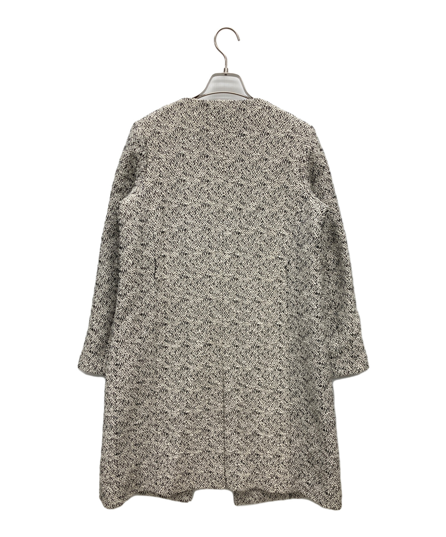 セオリー 18ss ツイードコート ホワイト ライトグレー ピンク ラメ S セオリー 18ss ツイードコート ホワイト ライトグレー ピンク ラメ S