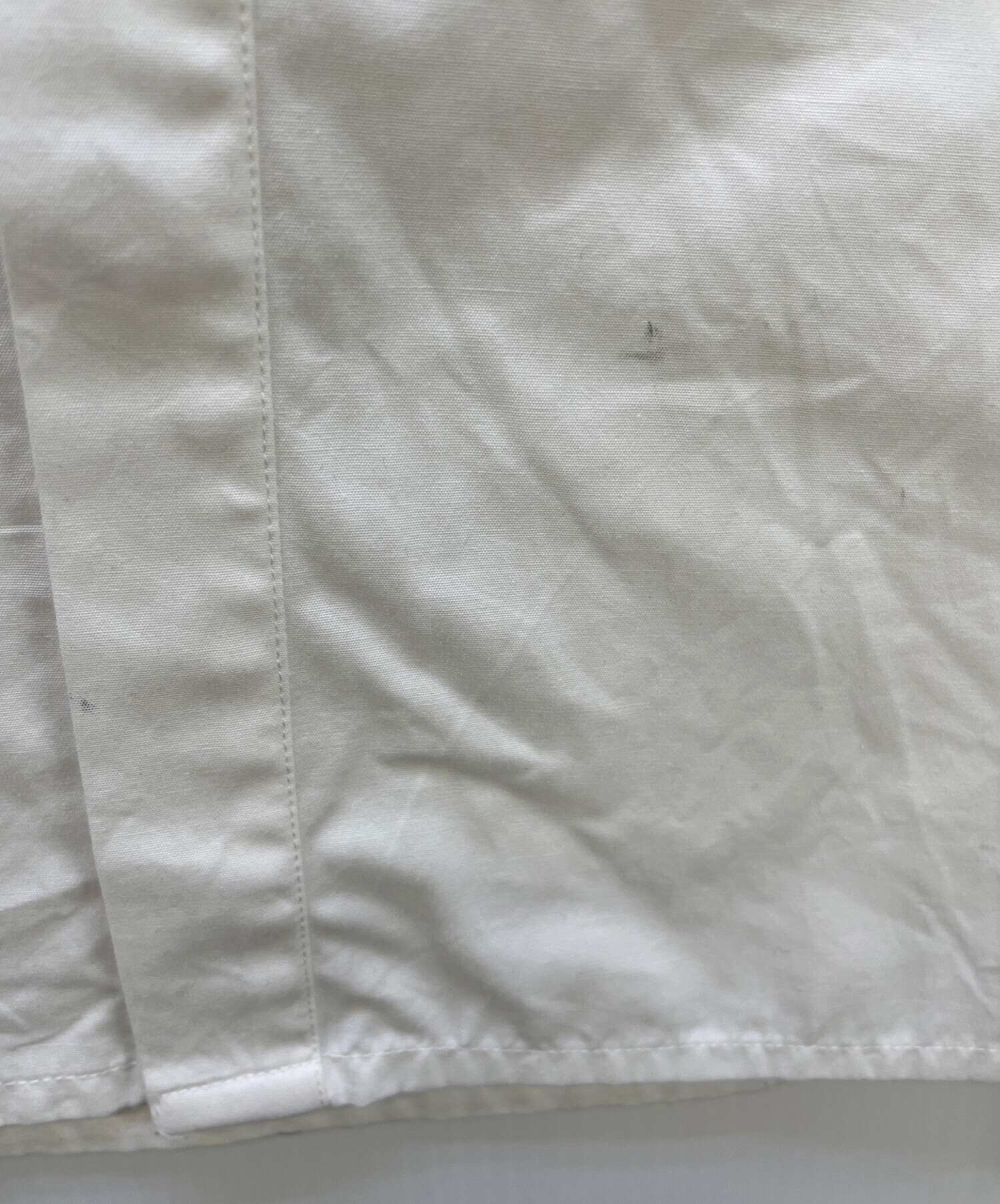 中古・古着通販】SEEALL (シーオール) ノーカラーシャツ ホワイト