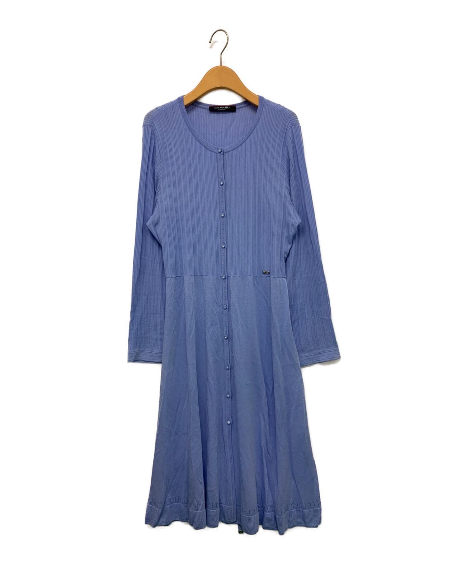中古・古着通販】LEONARD (レオナール) ロングカーディガン スカイ
