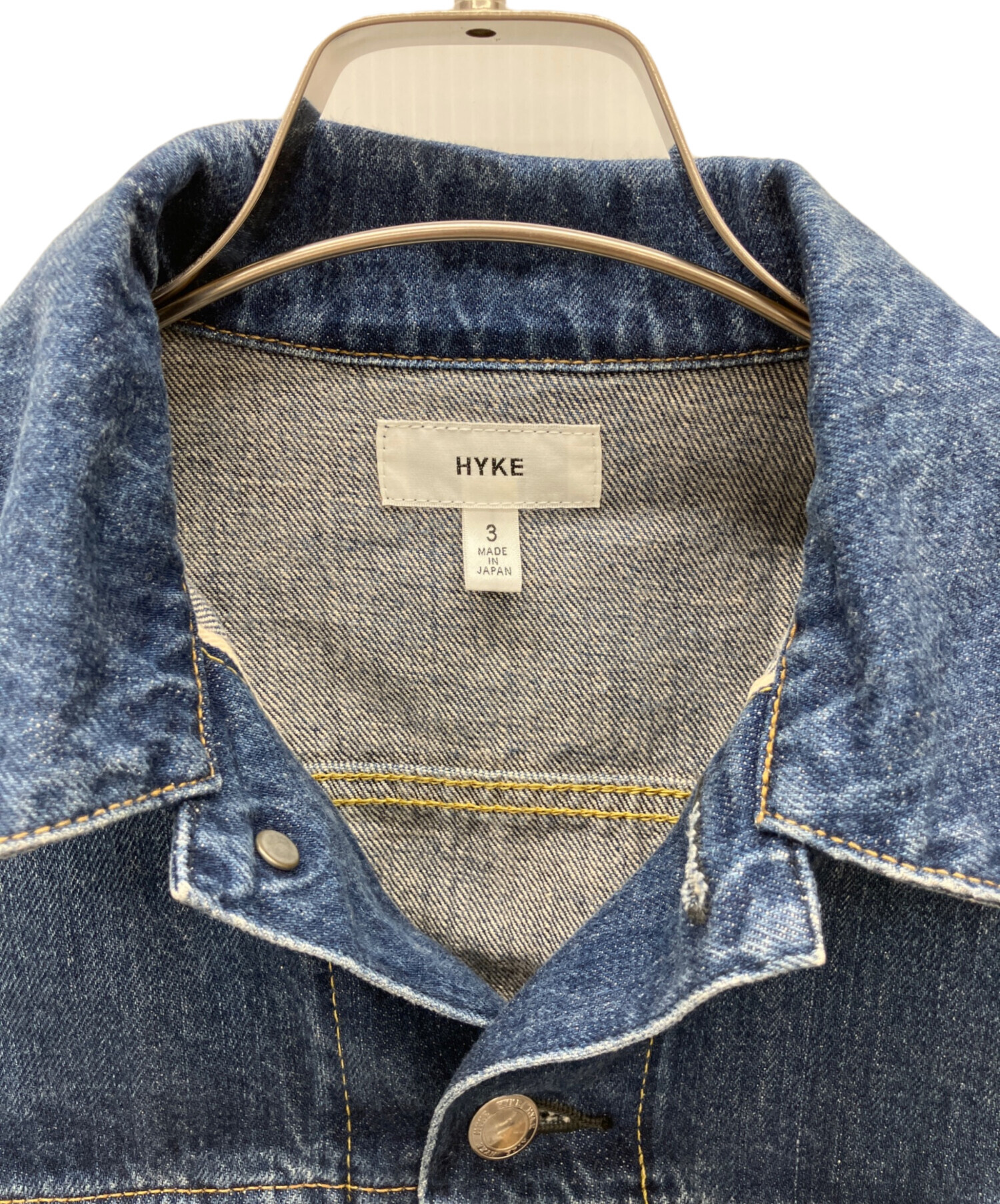 中古・古着通販】HYKE (ハイク) DENIM JACKET TYPE3 インディゴ サイズ 