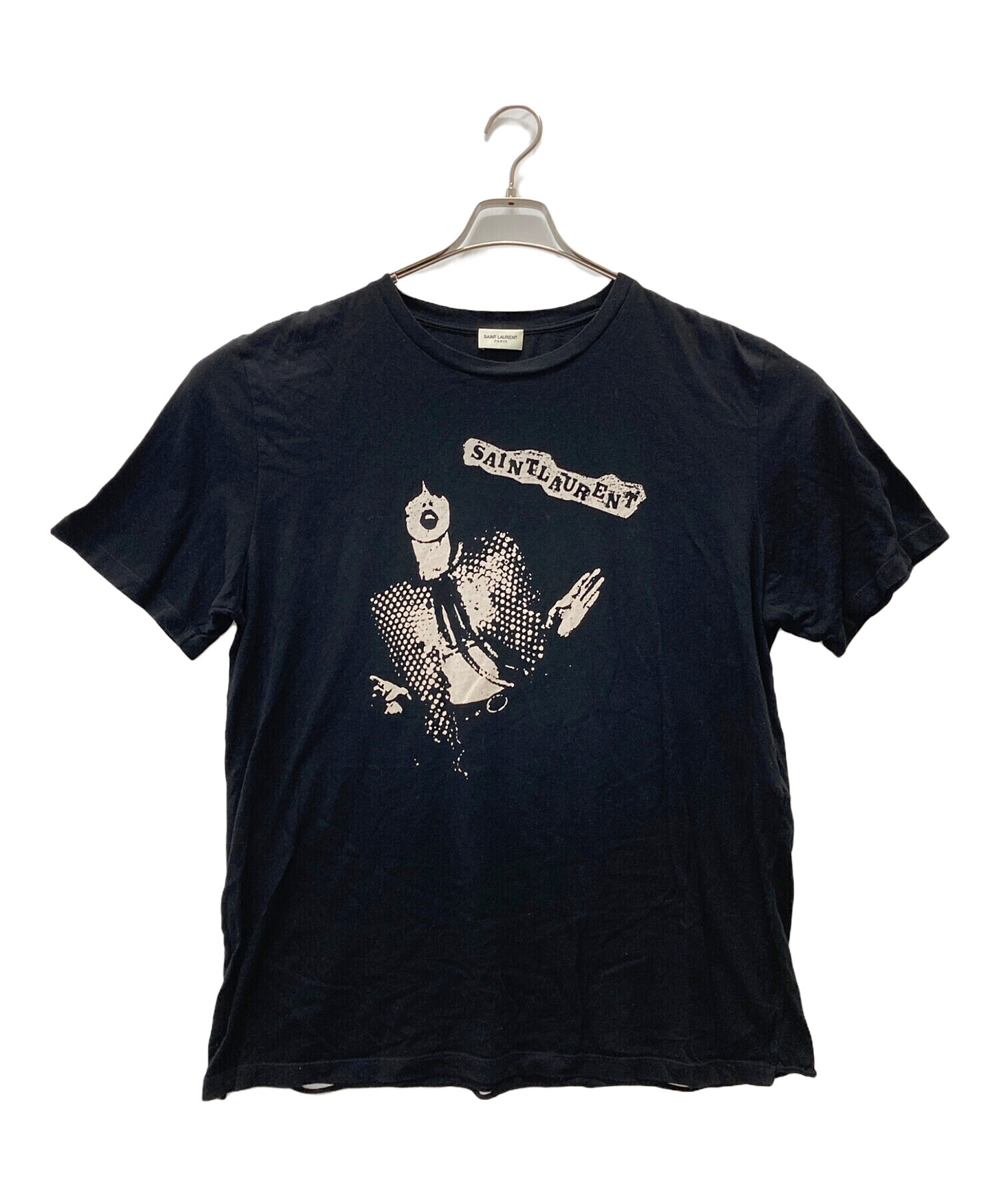 Saint Laurent ParisプリントTシャツ ブラック サイズ：M SAINT 