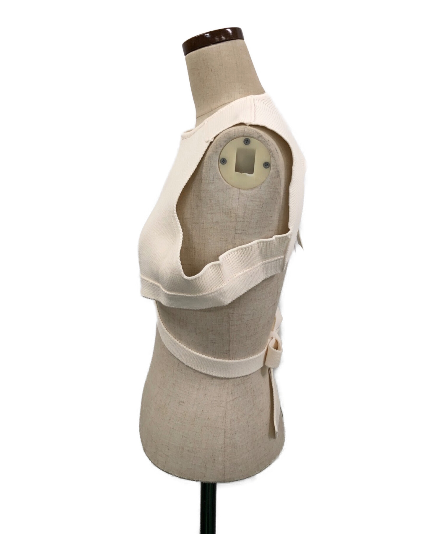 新品 TAN タン CROSS MARK SHORT TOPS ニットベスト 新品 TAN タン CROSS MARK SHORT TOPS ニットベスト