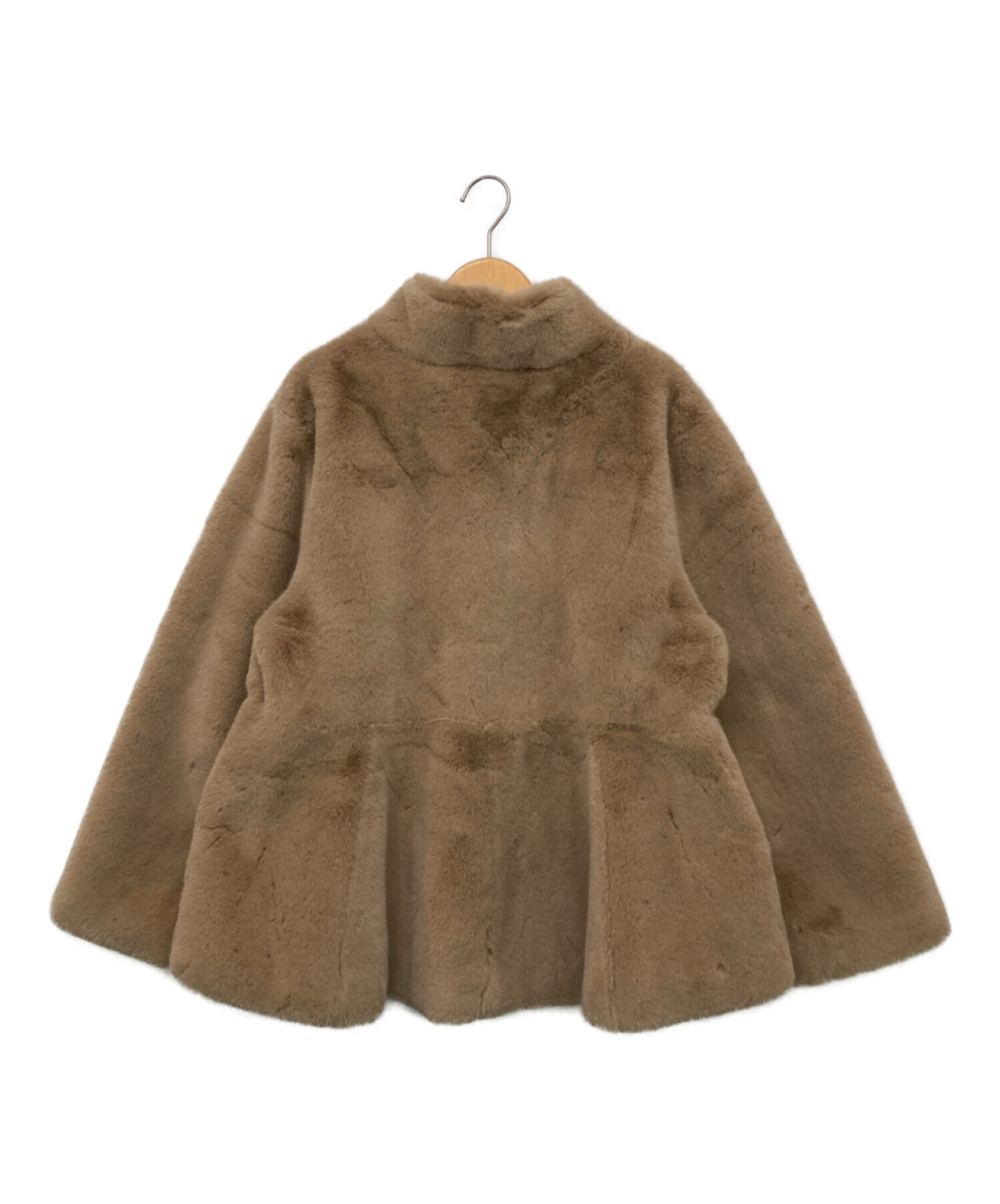 中古・古着通販】RANDEBOO (ランデブー) Melt fake fur coat ブラウン 