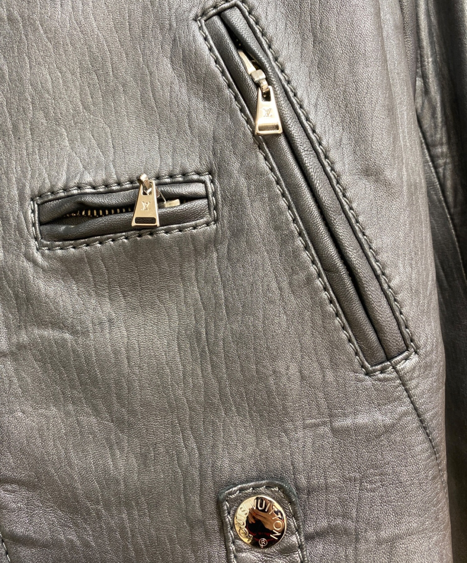 未使用級✨ルイヴィトン デニムライダース ジャケット ダブルブレスト