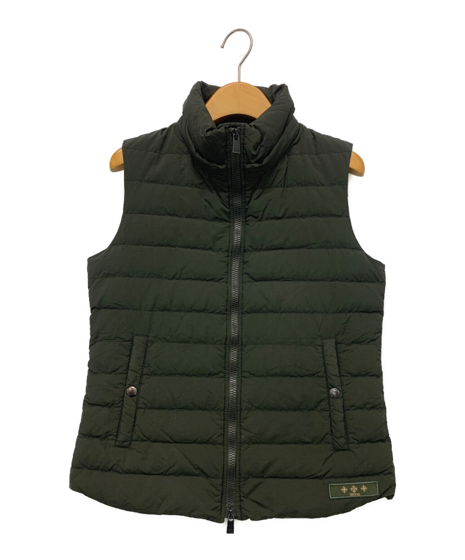 【TATRAS】ダウンベスト TATRAS（タトラス）MELKO ナイロンツイルフーデッドダウンベスト