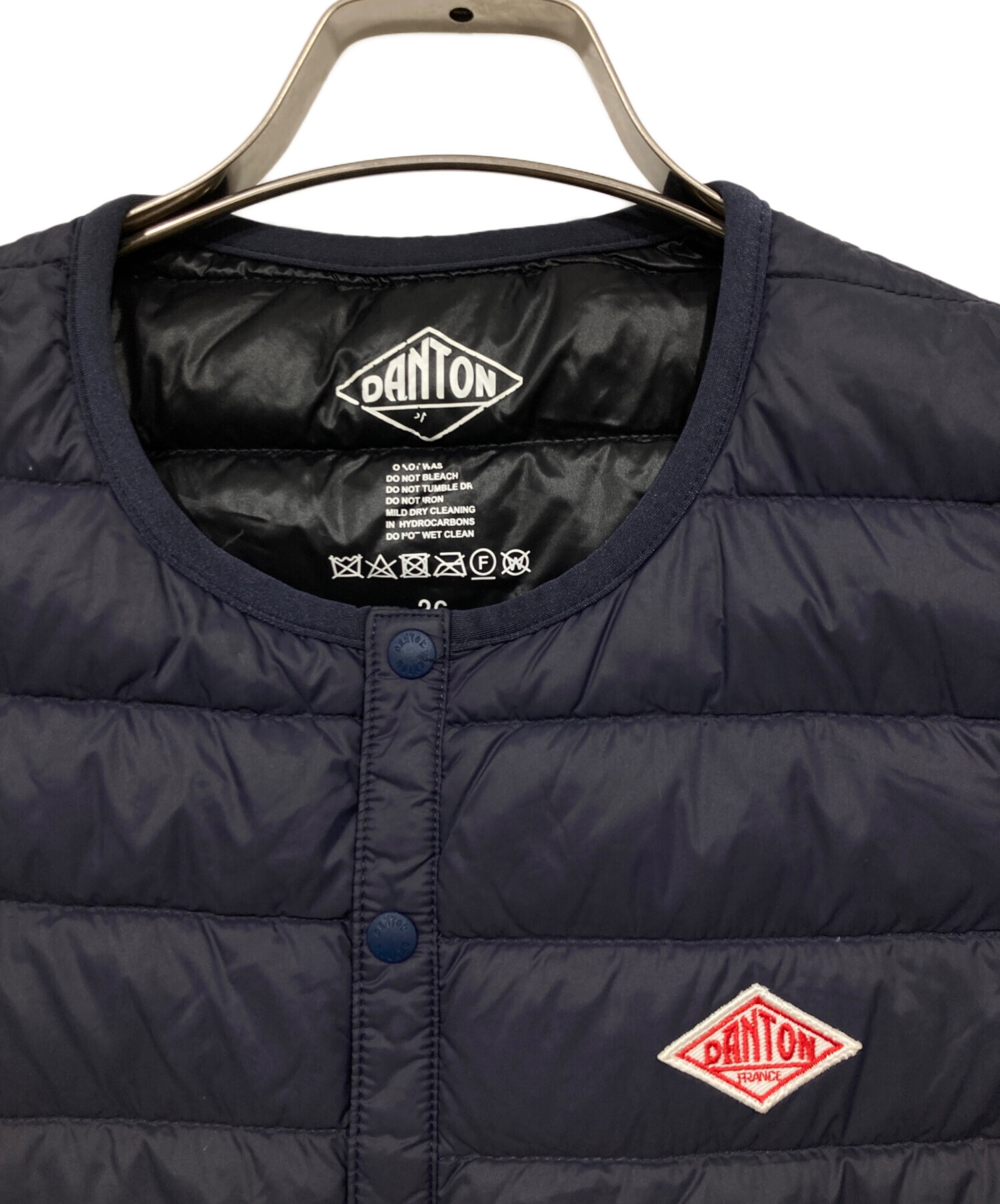 中古・古着通販】DANTON (ダントン) ダウンベスト ネイビー サイズ:36
