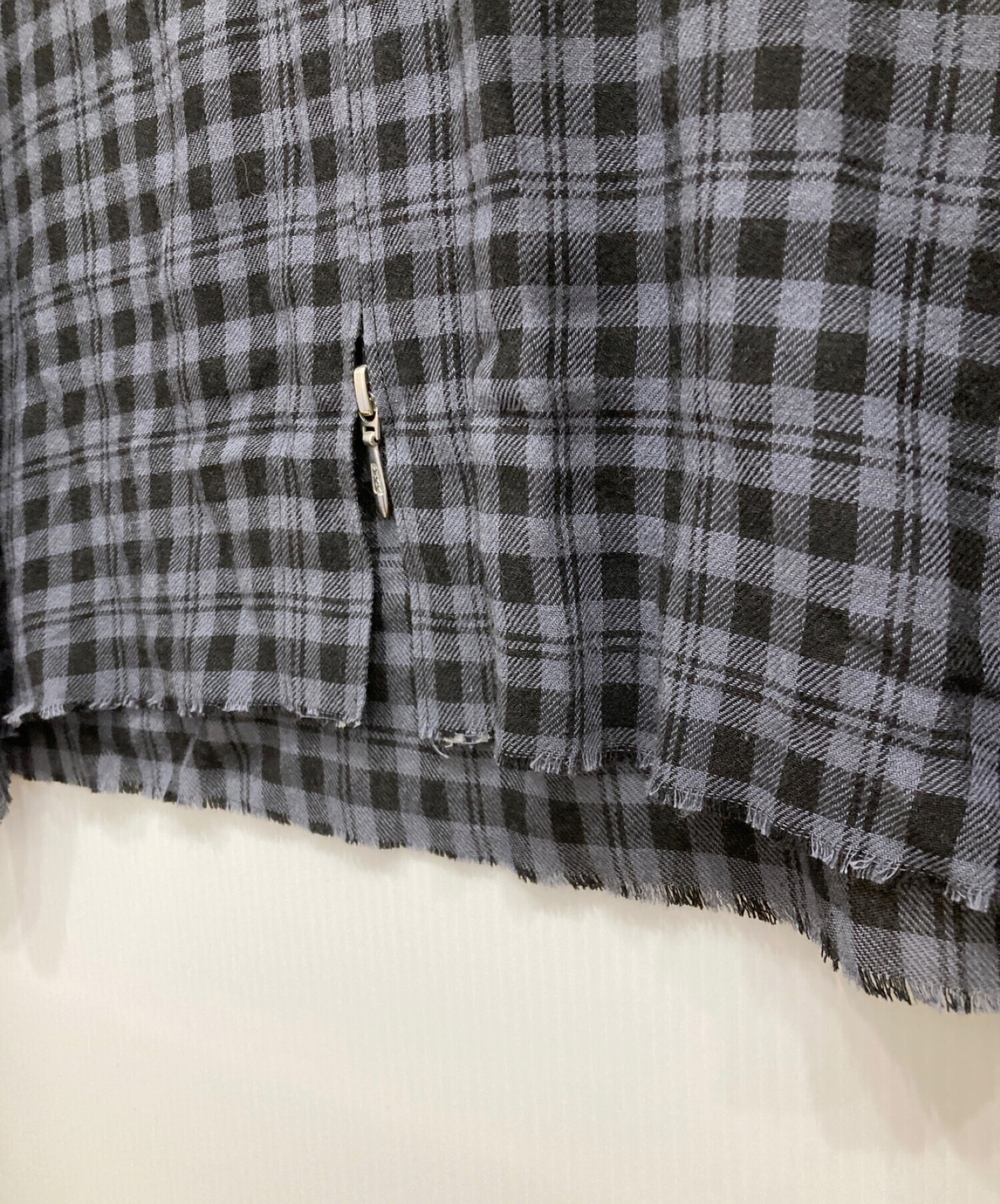 中古・古着通販】MASU (エムエーエスユー) ZIP-UP PLAID SHIRT ジップ 