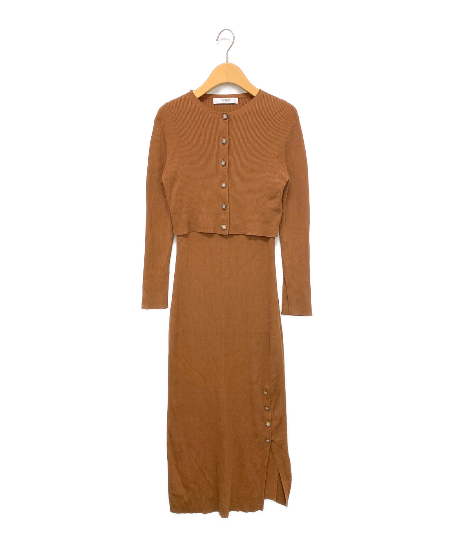 中古・古着通販】Her lip to (ハーリップトゥ) All Day Long Ribbed  