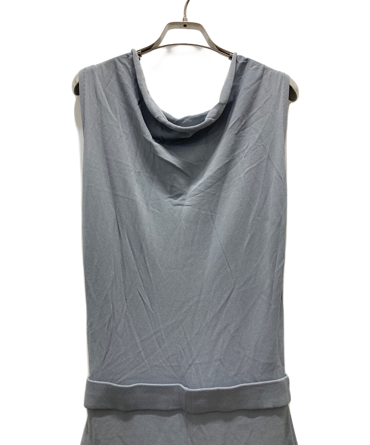 Drape Neck Long Knit Dress herlipto