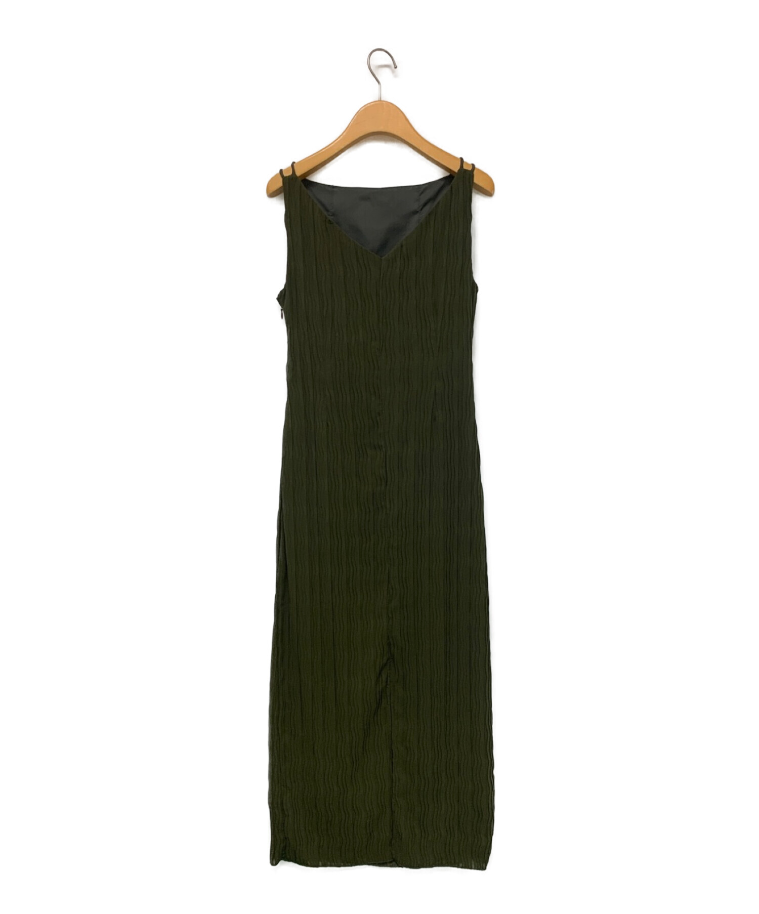 anuans ウェーブプリーツキャミワンピースSサイズ 