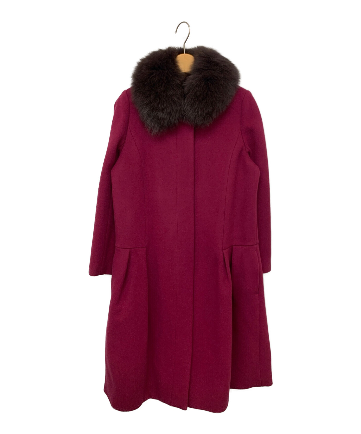 【未使用】JILLSTUARTシープファー×フォックスファー コート　S 中古・古着通販】JILL STUART (ジルスチュアート) フォックスファー付