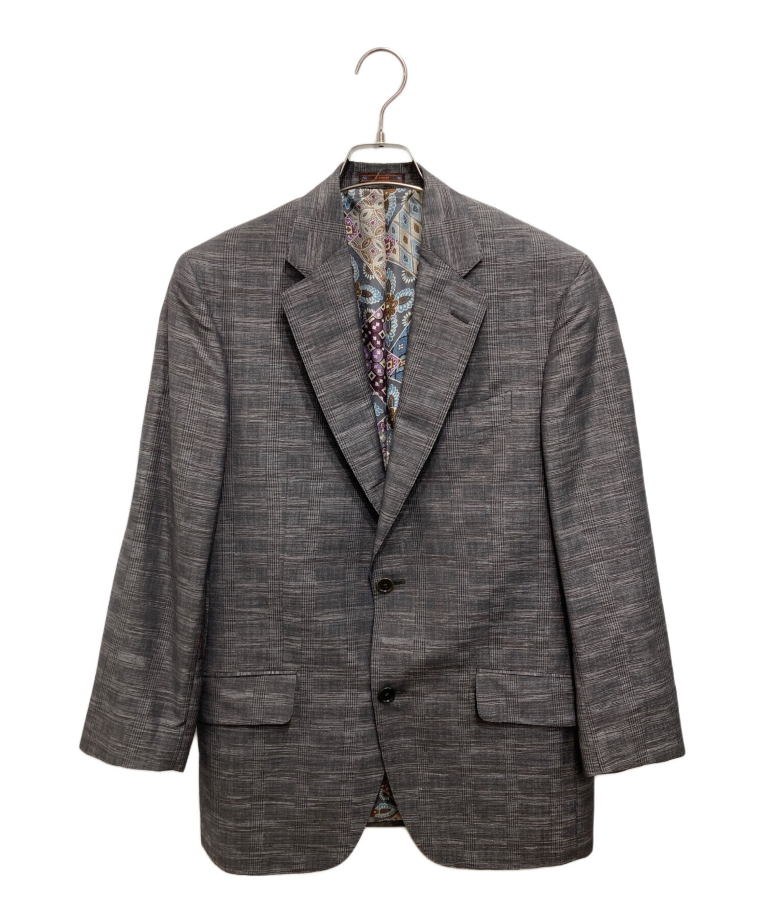 LA7713 ETRO エトロ ウール テーラードジャケット グレー 48 LA7713 ETRO エトロ ウール テーラードジャケット グレー 48