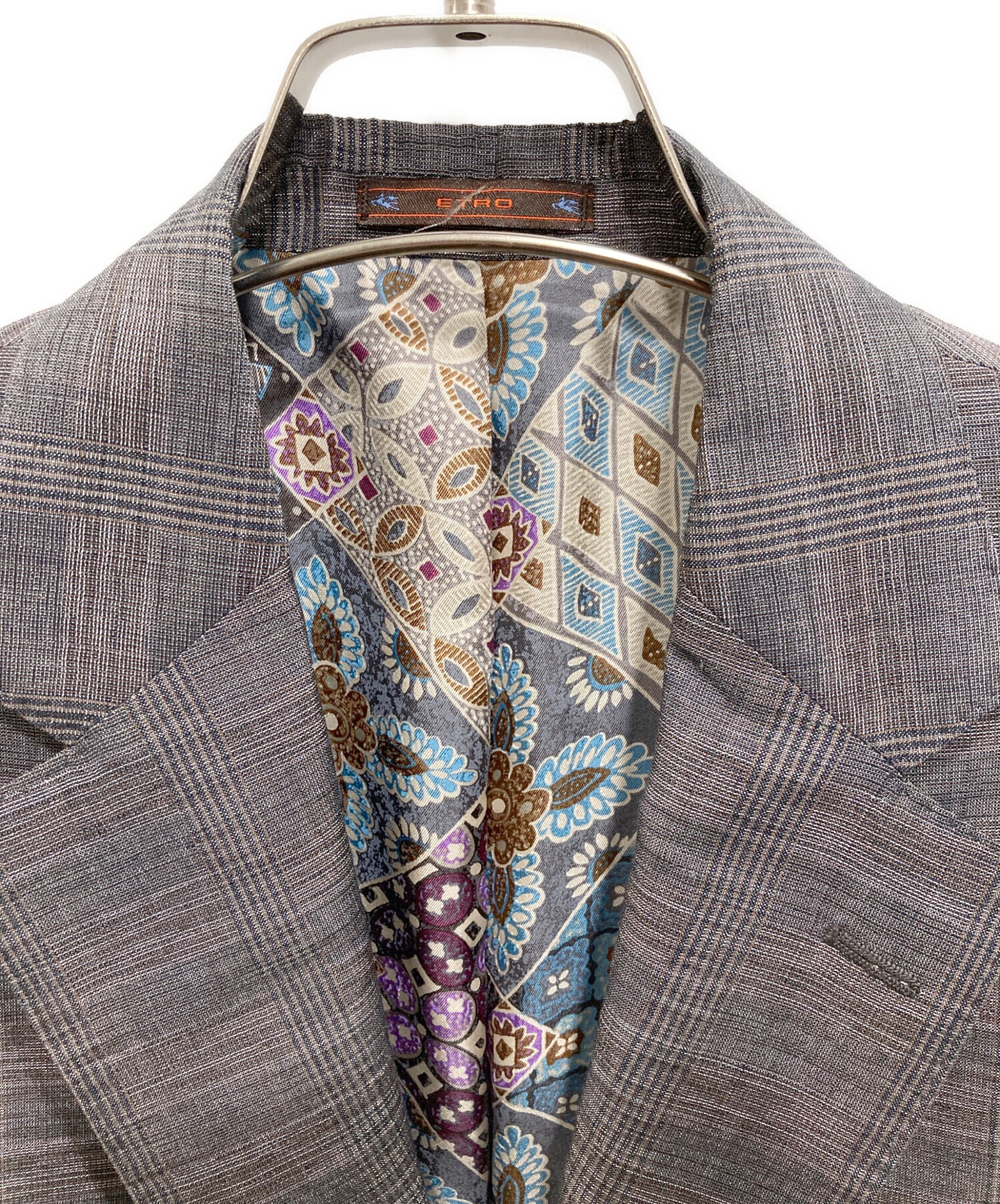中古・古着通販】ETRO (エトロ) 2B裏地ペイズリーテーラードジャケット