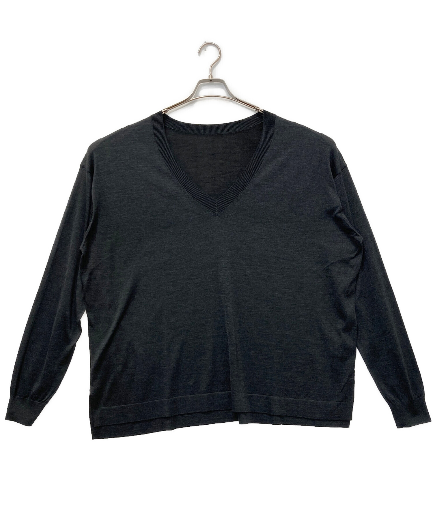 中古・古着通販】Chaos (カオス) 18GシルクVネックオーバーサイズ