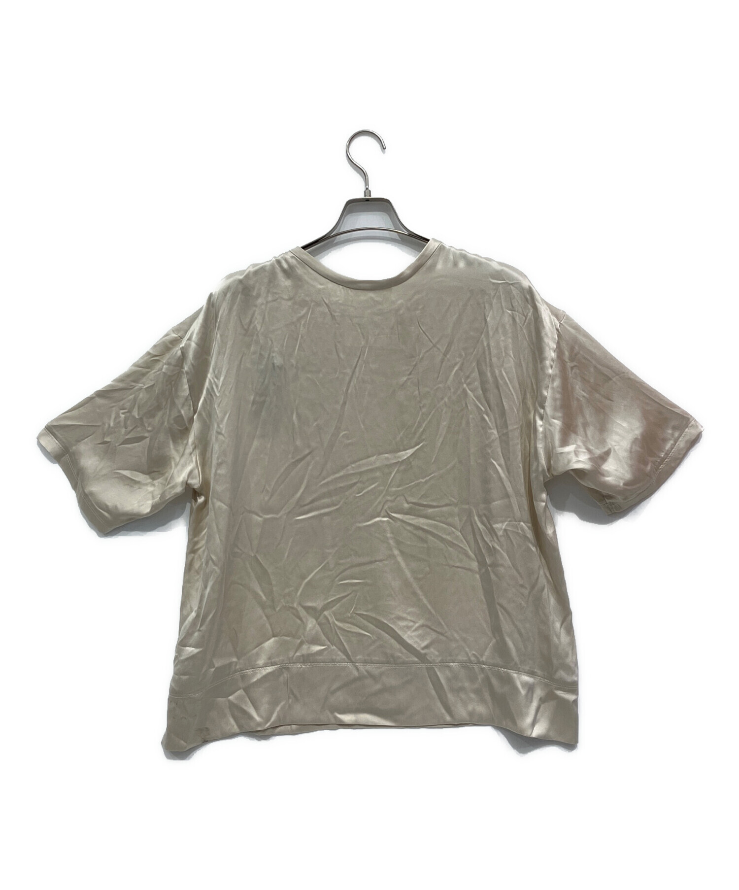 中古・古着通販】CHAOS (カオス) シルクフィブリルTシャツ ベージュ
