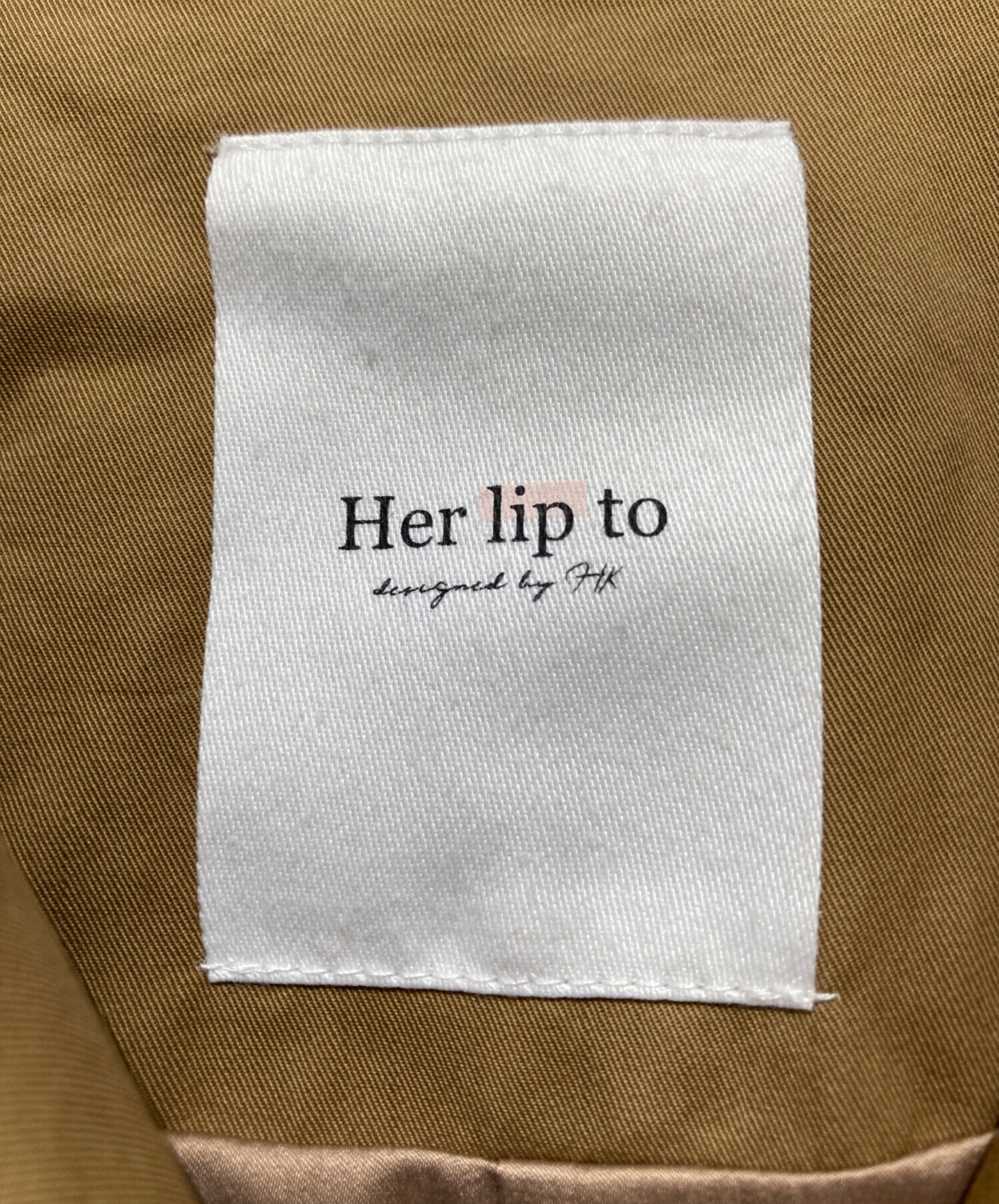 中古・古着通販】HER LIP TO (ハーリップトゥ) Gaba Ruffled cotton