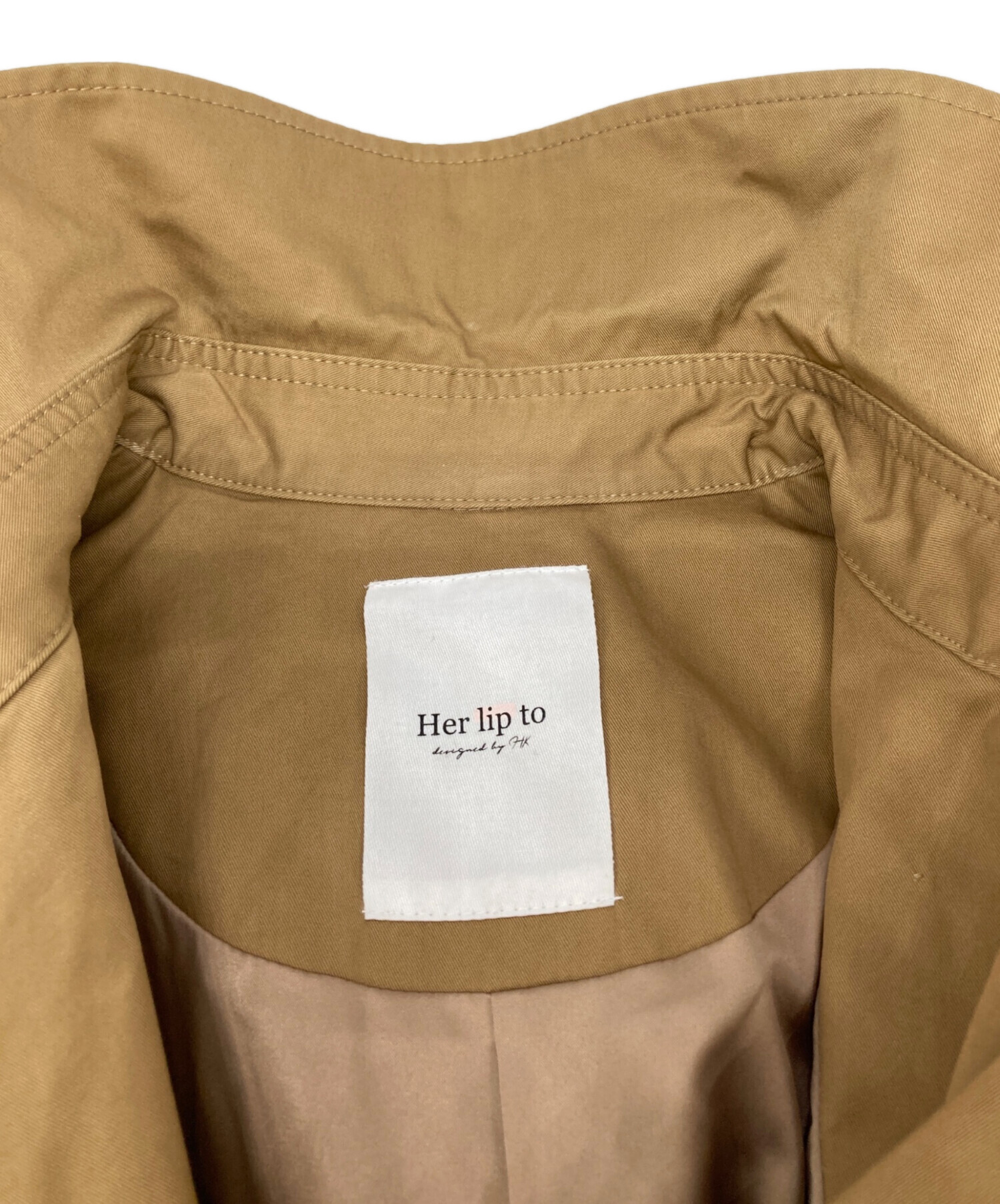 中古・古着通販】HER LIP TO (ハーリップトゥ) Gaba Ruffled cotton