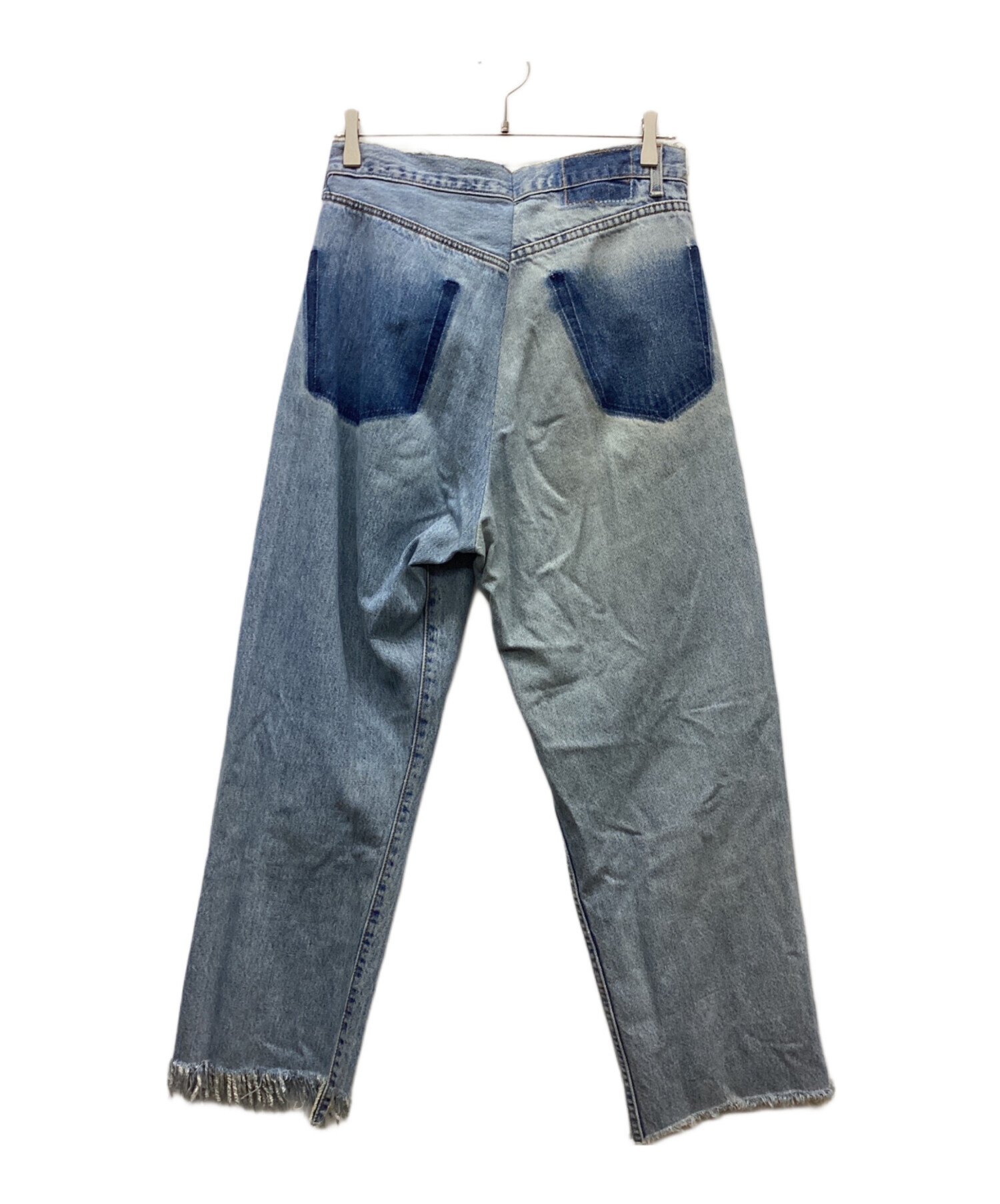 中古・古着通販】77circa (ナナナナサーカ) リメイクデニムパンツ