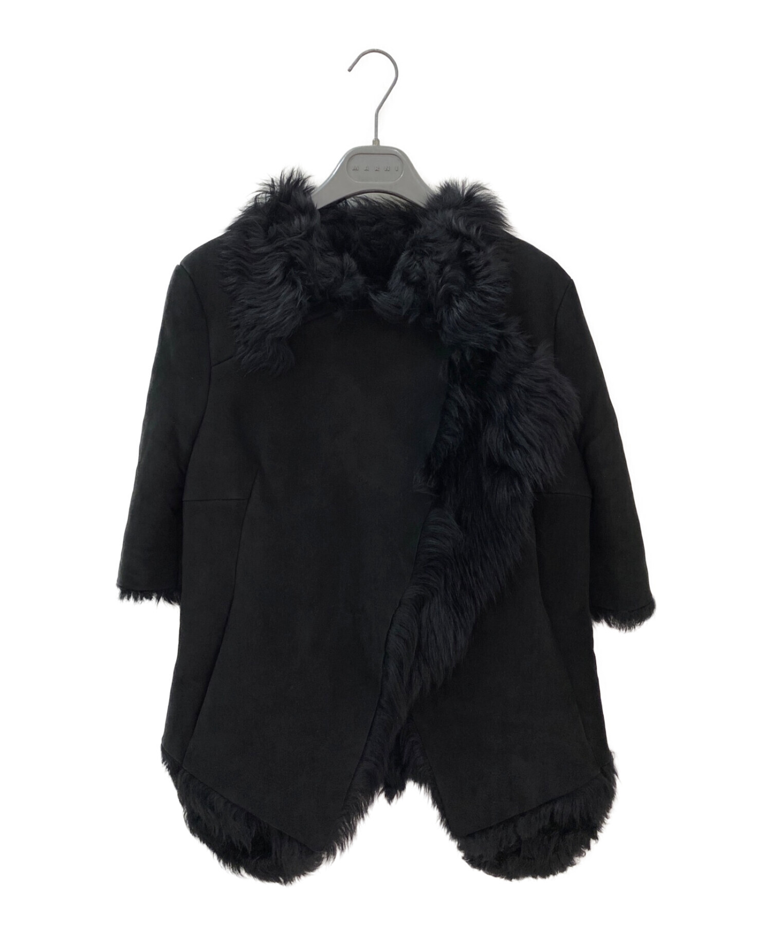 中古・古着通販】MARNI (マルニ) ムートンジャケット ブラック サイズ